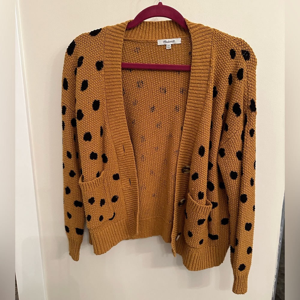 Madewell leopard dot cardigan